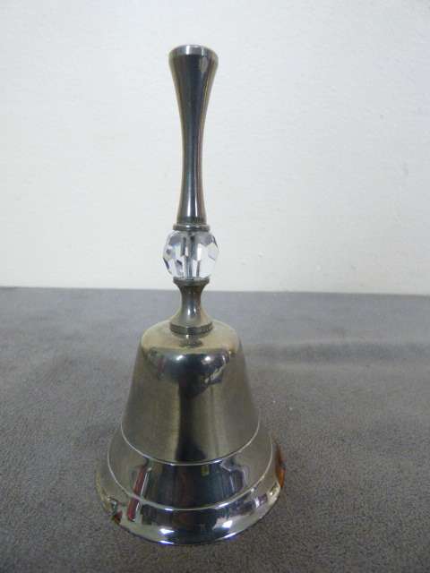 A GORGEOUS PLATED HAND BELL!! RING FOR TEA/DINNER!!