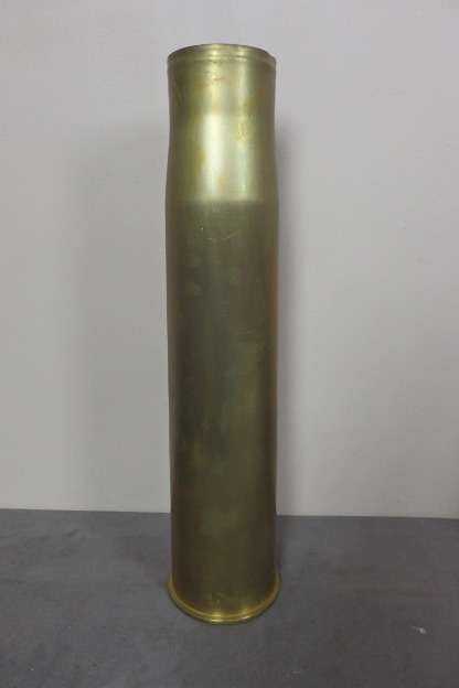 AN INCREDIBLE RARE (HUGE) RW 244-105mm SOLID BRASS CANNON SHELL CASING