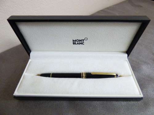 AN INCREDIBLE GERMAN MADE MONT BLANC GOLD COATED "MEISTERSTUCK" CLASSIQUE BALLPOINT PEN. EXQUISITE!
