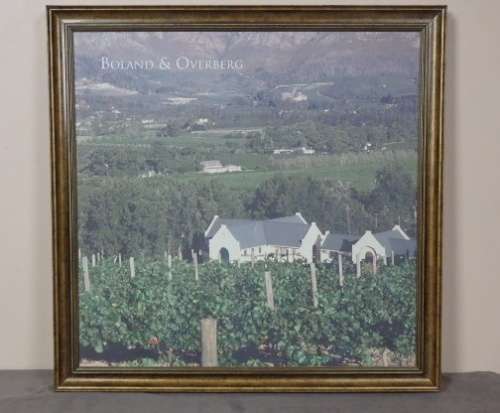 A STUNNING LARGE FRAMED PHOTOGRAPH (ON CANVAS) OF THE BOLAND AND OVERBERG