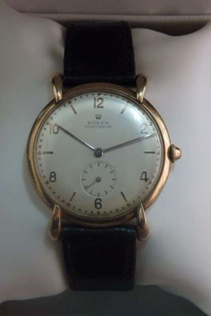 A MAGNIFICENT "AUTHENTIC" VINTAGE 18ct GOLD ROLEX "PRECISION" GENTS WATCH IN SUPERB CONDITION