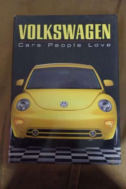 MAX WAGNER'S 80 PAGE ILLUSTRATED HARDCOVER "VOLKSWAGEN - CARS PEOPLE LOVE" TABLE BOOK