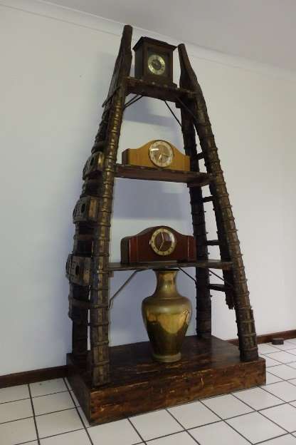 A SPECTACULAR TALL ANTIQUE 19th CENTURY BESPOKE WOODEN SHOWCASE w/ ASIAN BRASS & METAL DETAILING