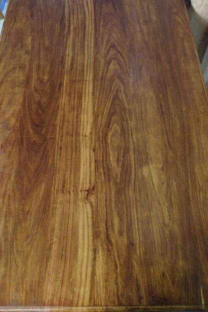 AN EXQUISITE VINTAGE SOLID TEAK 6-SEATER DINING TABLE WITH AWESOME CLEAN UNCOMPLICATED LINES