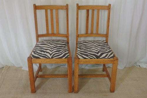 FOUR EXQUISITE ANTIQUE "HONEYED OAK" OAK DINING CHAIRS IN AMAZING CONDITION bid/chair