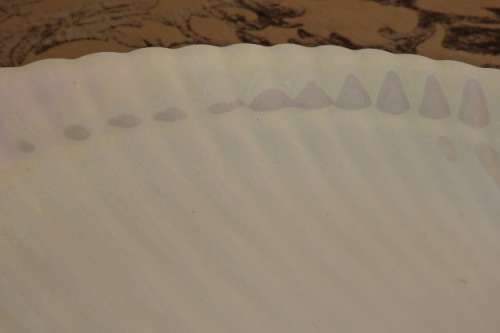 A RARE ENGLISH MADE "WEDGWOOD" BONE CHINA "NAUTILUS LUSTRE" COLLECTION LARGE COLLECTIBLE PLATE