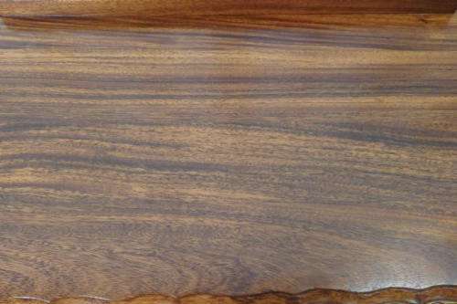 A SPECTACULAR ANTIQUE SOLID BLACKWOOD CHEST OF DRAWERS WITH 4 GOOD SIZE DRAWERS & ART DECO HANDLES