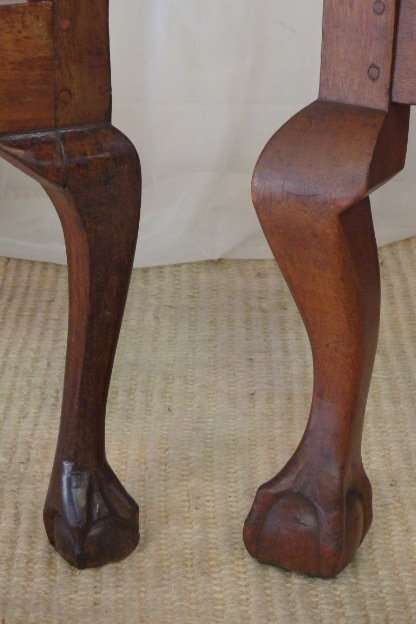 TWO FANTASTIC VINTAGE "RIEMPIE" LADDER-BACK BALL & CLAW ARMCHAIRS IN STUNNING CONDITION bid/chair