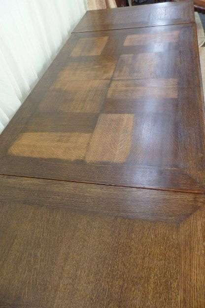 MAGNIFICENT ANTIQUE VICTORIAN SOLID OAK EXTENDABLE DINING TABLE w EXQUISITE CHUNKY HAND CARVED LEGS!