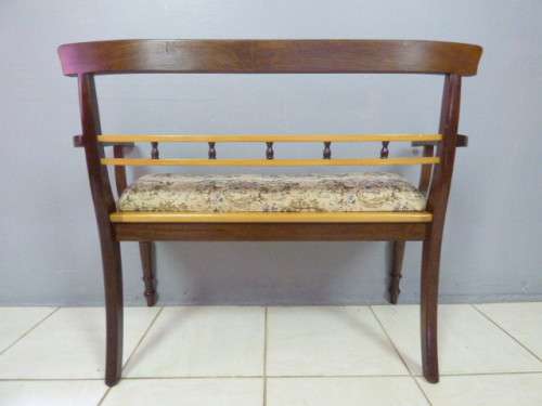 AN EXCEPTIONAL VINTAGE YELLOWWOOD & IMBUIA BENCH IN GREAT CONDITION! PERFECT IN ANY LIVING AREA!!