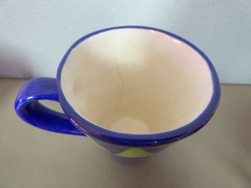 5 AWESOME "HAND PAINTED" CERAMIC MUGS. AMAZING COLOURS TO BRIGHTEN UP YOUR SUMMER TABLE!!!