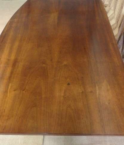 A FANTASTIC (LARGE) SOLID MAHOGANY 6-DRAWER EXECUTIVES DESK WITH STUNNING DETAILING & A CURVED FRONT