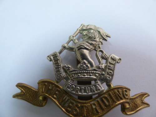THE DUKE OF WELLINGTONS  " THE WEST RIDING" REGIMENT BADGE