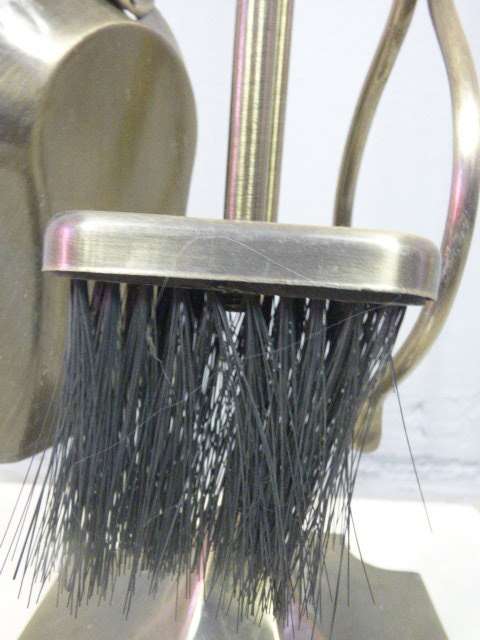 A GORGEOUS VINTAGE BRASS FIREPLACE TOOL SET . FABULOUS FOR YOUR WINTER FIRES!!