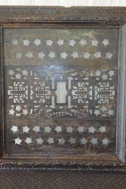 A STUNNING COLLECTION OF 7x LARGE (1m x 1m) "GOTHIC" STYLE FRAMES w/ AWESOME CUT-OUT PANELS bid/fram