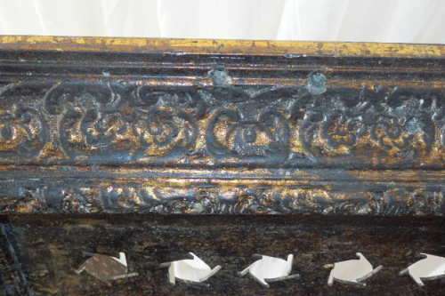 A STUNNING COLLECTION OF 7x LARGE (1m x 1m) "GOTHIC" STYLE FRAMES w/ AWESOME CUT-OUT PANELS bid/fram