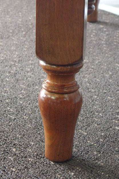 A BEAUTIFUL ANTIQUE ORIENTAL ELM WOOD OCCASIONAL TABLE w/ TURNED LEGS AND BEAUTIFUL CUT-OUT SUPPORTS