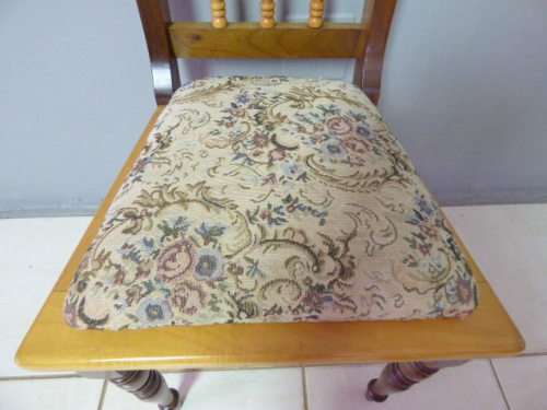 WOW! 6 STUNNING VINTAGE YELLOW WOOD & IMBUIA DINING CHAIRS.GORGEOUS WITH ANY TABLE!! Bid/chair