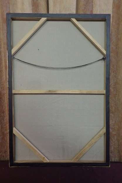 A GORGEOUS BOX FRAMED ABSTRACT PAINTING WITH VIBRANT COLOURS - AWESOME FOR A MODERN APARTMENT