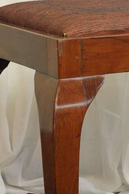 A BEAUTIFUL AND VERY WELL MADE ANTIQUE SOLID IMBUIA BALL AND CLAW DRESSING TABLE STOOL