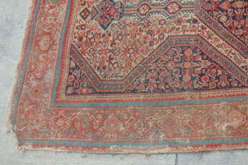 A MAGNIFICENT ANTIQUE PERSIAN CARPET (2.1m x 1.3m) WITH LOADS OF CHARACTER AND CHARM