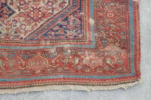 A MAGNIFICENT ANTIQUE PERSIAN CARPET (2.1m x 1.3m) WITH LOADS OF CHARACTER AND CHARM