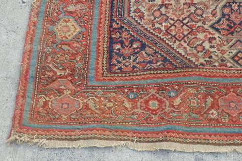 A MAGNIFICENT ANTIQUE PERSIAN CARPET (2.1m x 1.3m) WITH LOADS OF CHARACTER AND CHARM