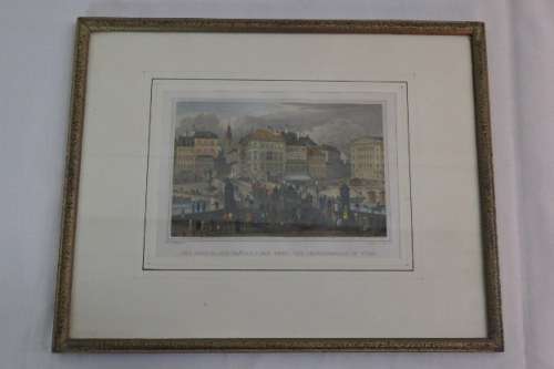 4x GORGEOUS VINTAGE PRINTS OF EUROPEAN CITIES IN THE 1800's BY 19th CENTURY ARTISTS bid/print