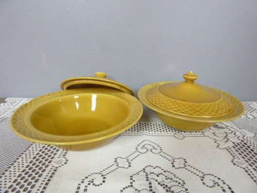 2 LOVELY ROYAL TUNSTALL STAFFORDSHIRE TUREENS IN THE *NORSE* PATTERN. BEAUTIFUL!Bid/tureen