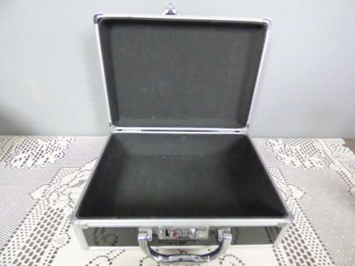 AN AWESOME COMBINATION LOCK CASE WITH CORNER CAPS IN AWESOME CONDITION