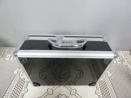 AN AWESOME COMBINATION LOCK CASE WITH CORNER CAPS IN AWESOME CONDITION