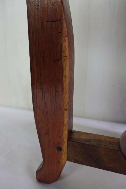 An awesome and solidly made Solid Teak four-legged stool in excellent condition RS17