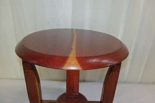 An awesome and solidly made Solid Teak four-legged stool in excellent condition RS17