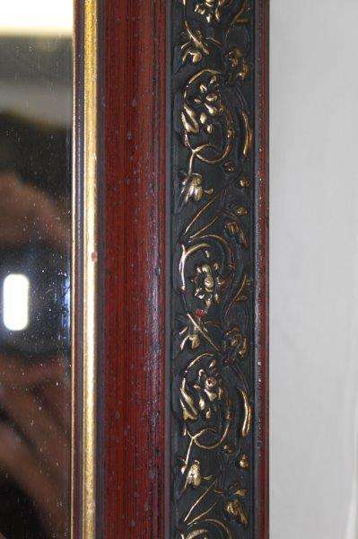 A FANTASTIC ORNATELY GILDED BEVELLED GLASS WALL MIRROR IN AWESOME CONDITION