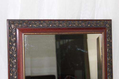 A FANTASTIC ORNATELY GILDED BEVELLED GLASS WALL MIRROR IN AWESOME CONDITION