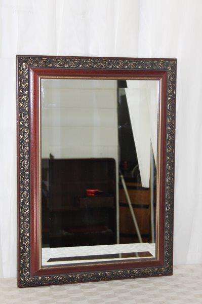 A FANTASTIC ORNATELY GILDED BEVELLED GLASS WALL MIRROR IN AWESOME CONDITION