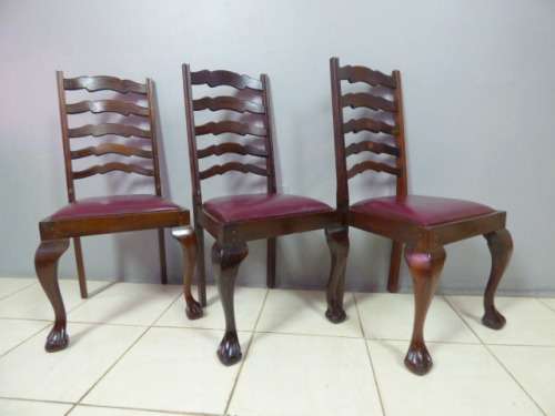 3 FABULOUS BALL AND CLAW DINING/OCCASIONAL CHAIRS. STUNNING IN ALL LIVING ROOMS. Bid/chair