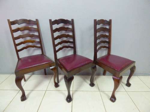 3 FABULOUS BALL AND CLAW DINING/OCCASIONAL CHAIRS. STUNNING IN ALL LIVING ROOMS. Bid/chair