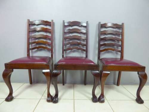 3 FABULOUS BALL AND CLAW DINING/OCCASIONAL CHAIRS. STUNNING IN ALL LIVING ROOMS. Bid/chair