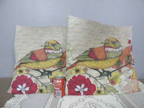 TWO GORGEOUS LARGE COLOURFUL & BRIGHT CUSHIONS!! FANTASTIC ON A SOFA OR BED!!!