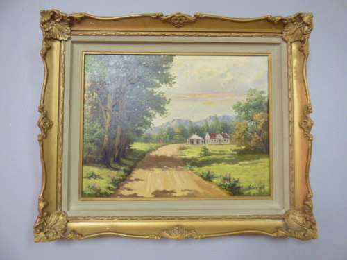 **RS17** An original signed & framed oil on canvas painting by Giovanni (Gino) Fasciotti 1883-1961