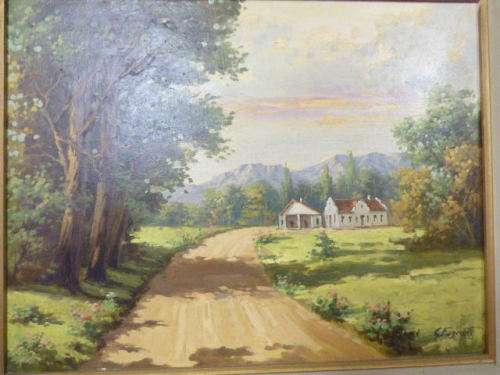 **RS17** An original signed & framed oil on canvas painting by Giovanni (Gino) Fasciotti 1883-1961