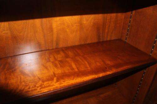 2x INCREDIBLE SOLIDLY MADE SOLID TEAK OFFICE CABINETS WITH AMPLE SHELF & CUPBOARDS SPACE bid/cabinet