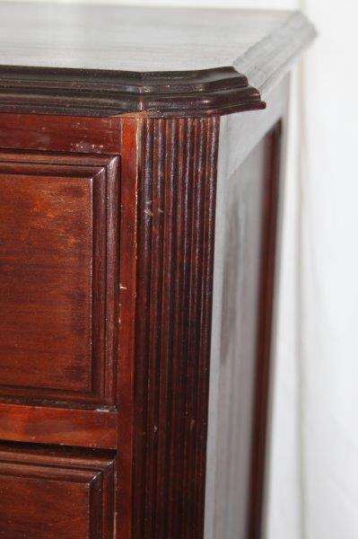 A GORGEOUS ANTIQUE QUEEN ANNE PEDESTAL CHEST OF DRAWERS IN STUNNING CONDITION