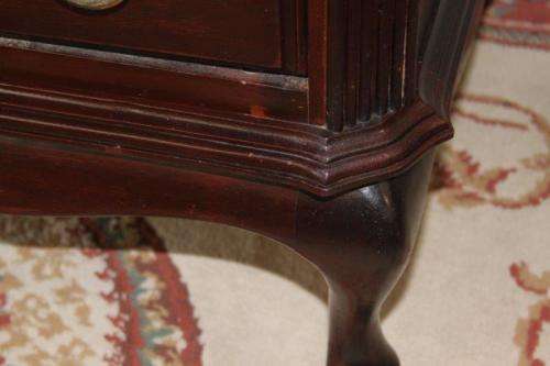 A GORGEOUS ANTIQUE QUEEN ANNE PEDESTAL CHEST OF DRAWERS IN STUNNING CONDITION