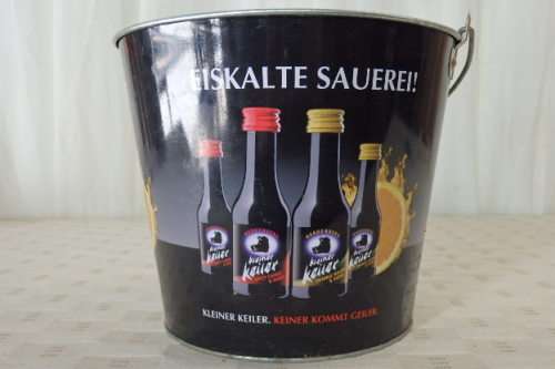THREE AWESOME GERMAN "KLEINER KEILER" SHOOTER ICE BUCKETS WITH A CARRY HANDLE bid/ice bucket