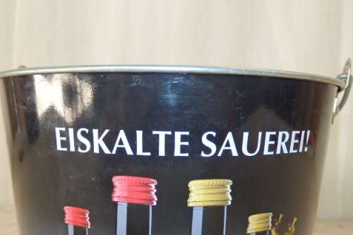 THREE AWESOME GERMAN "KLEINER KEILER" SHOOTER ICE BUCKETS WITH A CARRY HANDLE bid/ice bucket