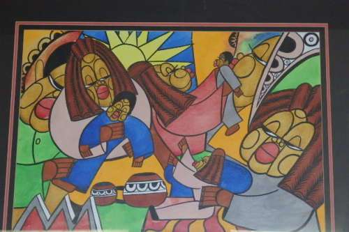 ***BARGAIN*** 2x MAGNIFICENTLY FRAMED & SIGNED ORIGINAL "DARIO" ABSTRACT PAINTINGS! bid/painting