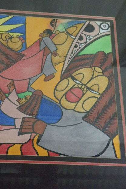 ***BARGAIN*** 2x MAGNIFICENTLY FRAMED & SIGNED ORIGINAL "DARIO" ABSTRACT PAINTINGS! bid/painting