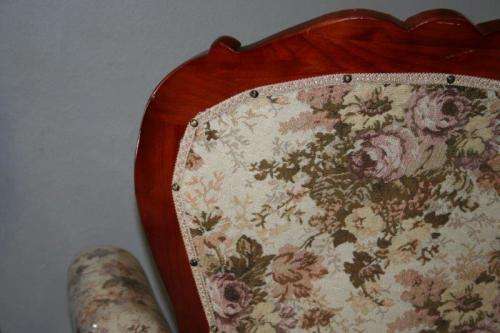 TWO GORGEOUS VICTORIAN STYLED ARMCHAIRS w/ DEEP BUTTON DETAILING & ROLLED PADDED ARMRESTS bid/chair